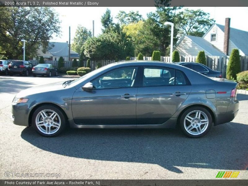 Polished Metal Metallic / Ebony 2008 Acura TL 3.2