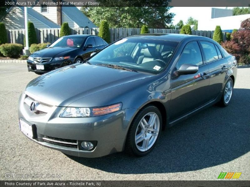 Polished Metal Metallic / Ebony 2008 Acura TL 3.2