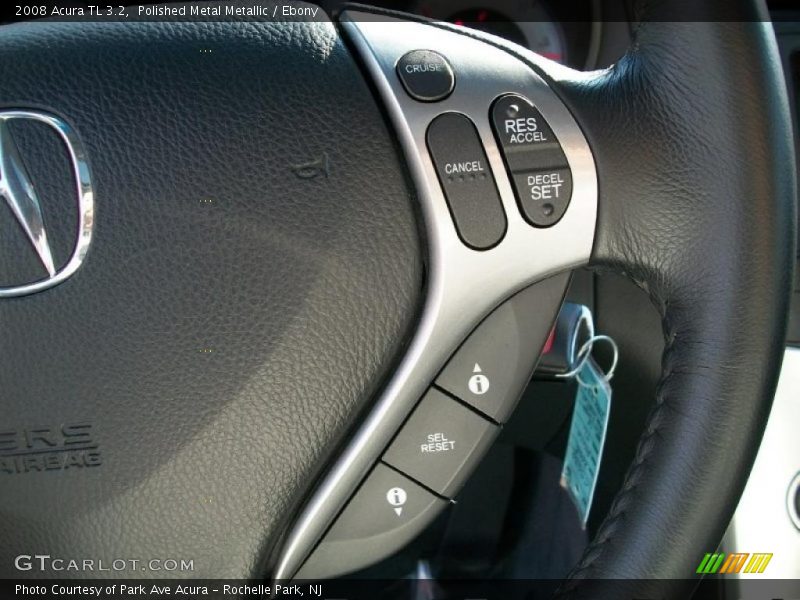 Polished Metal Metallic / Ebony 2008 Acura TL 3.2