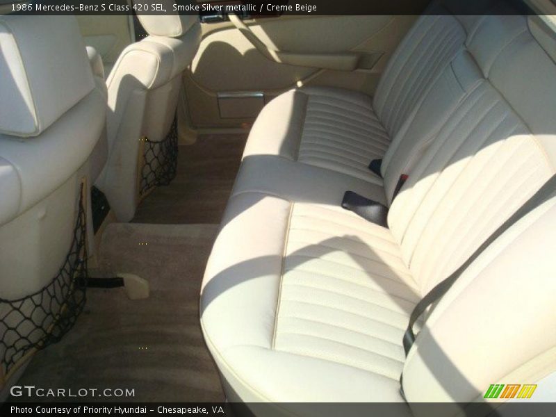 Smoke Silver metallic / Creme Beige 1986 Mercedes-Benz S Class 420 SEL