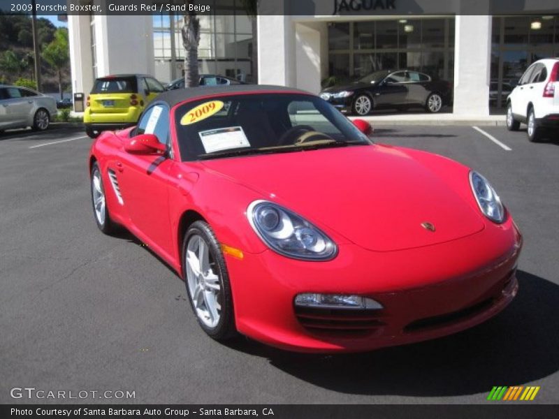 Guards Red / Sand Beige 2009 Porsche Boxster