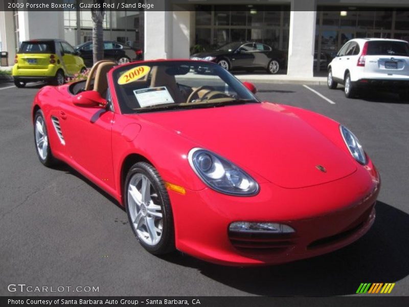 Guards Red / Sand Beige 2009 Porsche Boxster
