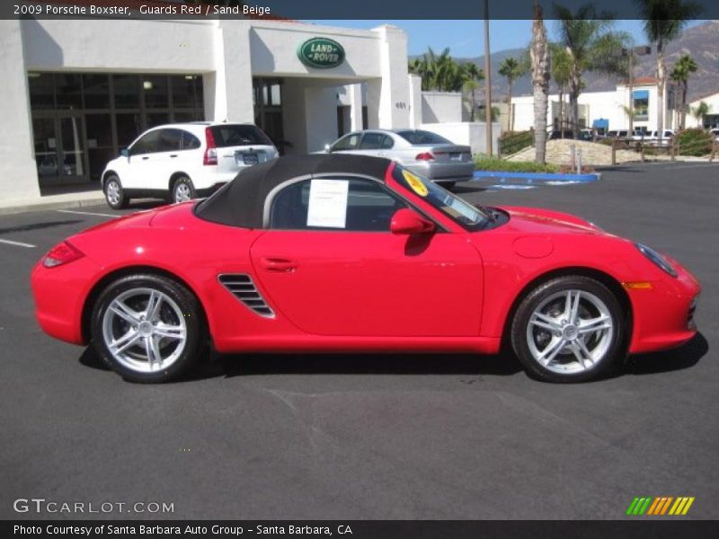 Guards Red / Sand Beige 2009 Porsche Boxster