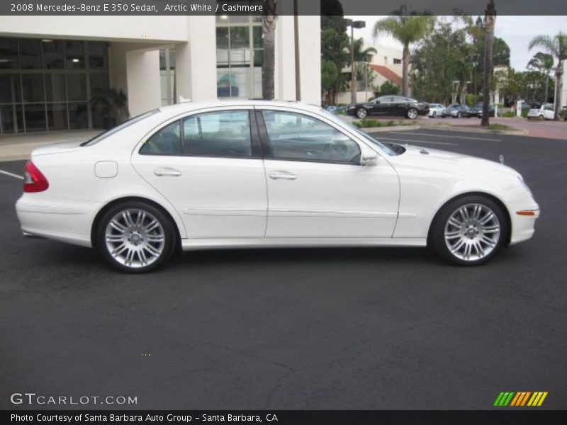 Arctic White / Cashmere 2008 Mercedes-Benz E 350 Sedan