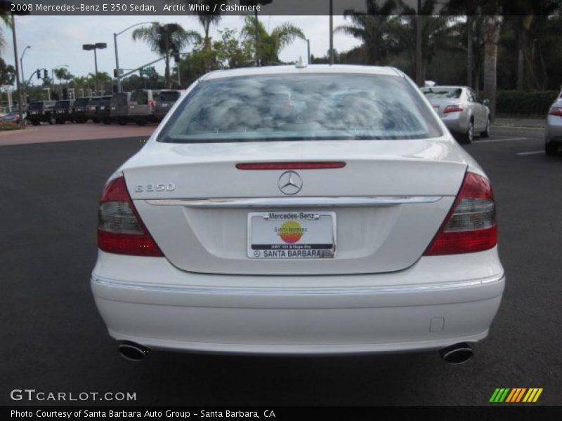 Arctic White / Cashmere 2008 Mercedes-Benz E 350 Sedan