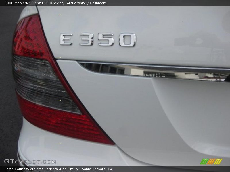 Arctic White / Cashmere 2008 Mercedes-Benz E 350 Sedan