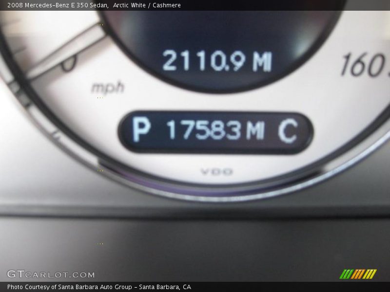 Arctic White / Cashmere 2008 Mercedes-Benz E 350 Sedan