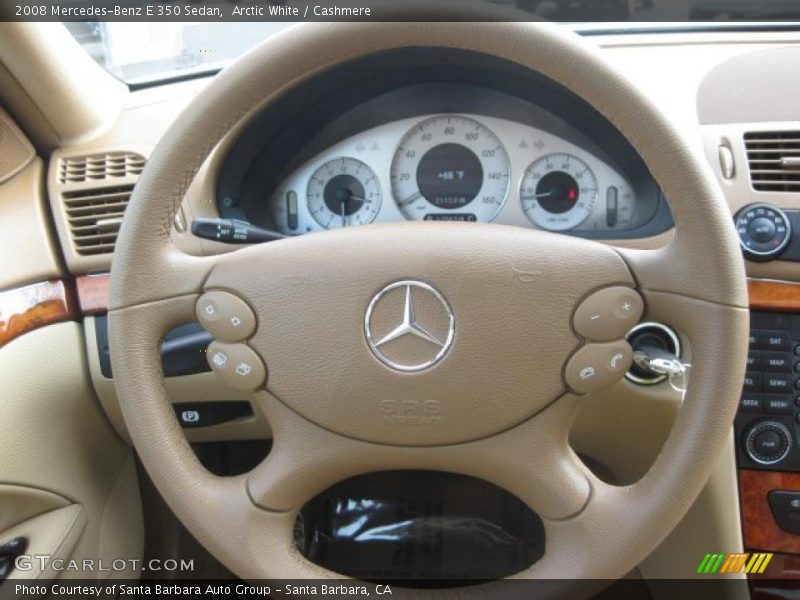 Arctic White / Cashmere 2008 Mercedes-Benz E 350 Sedan