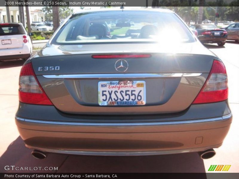 Indium Grey Metallic / Cashmere 2008 Mercedes-Benz E 350 Sedan