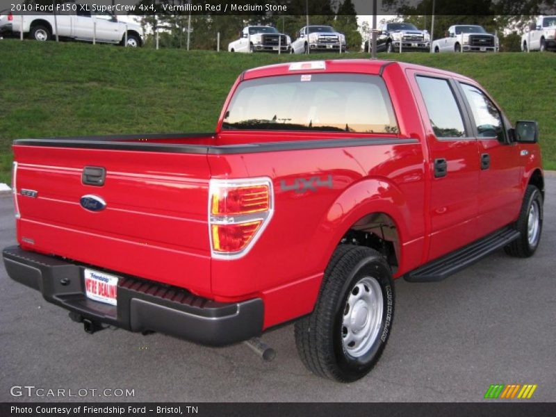 Vermillion Red / Medium Stone 2010 Ford F150 XL SuperCrew 4x4