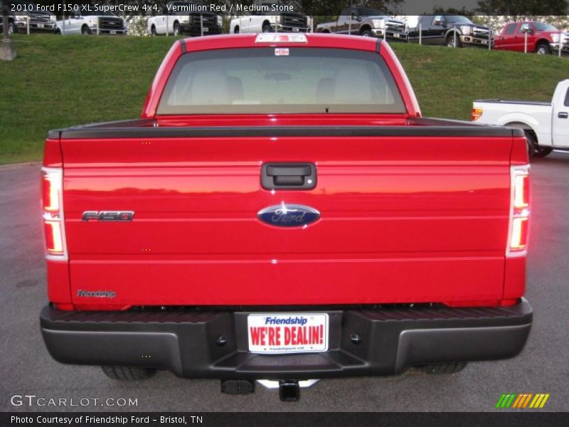 Vermillion Red / Medium Stone 2010 Ford F150 XL SuperCrew 4x4