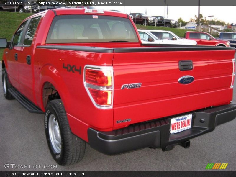 Vermillion Red / Medium Stone 2010 Ford F150 XL SuperCrew 4x4