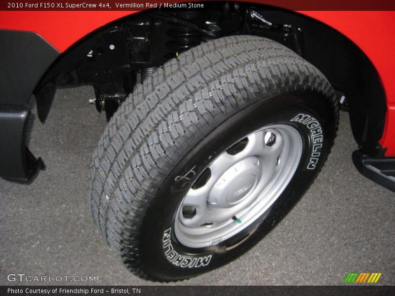 Vermillion Red / Medium Stone 2010 Ford F150 XL SuperCrew 4x4
