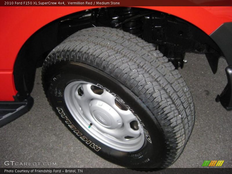 Vermillion Red / Medium Stone 2010 Ford F150 XL SuperCrew 4x4