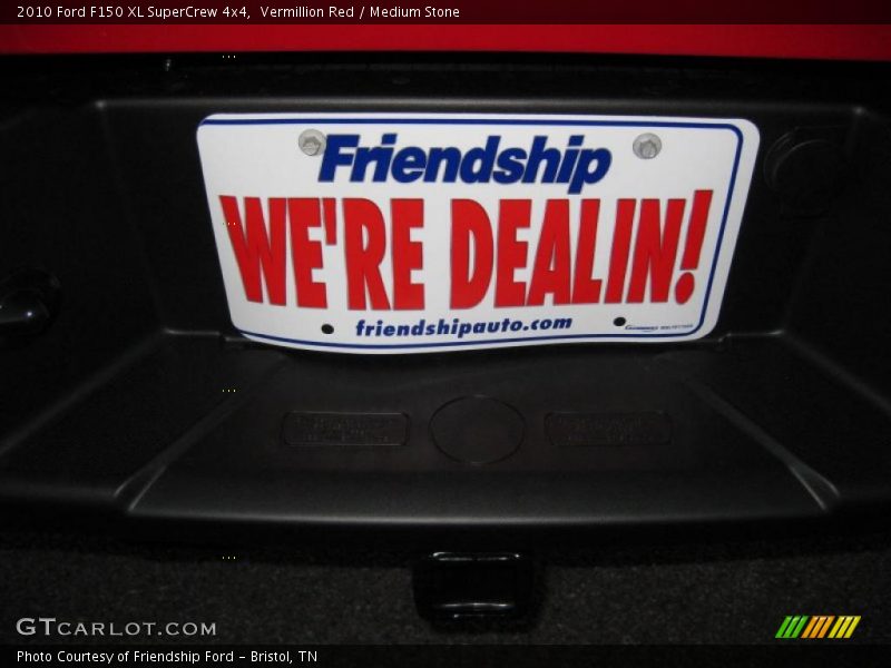 Vermillion Red / Medium Stone 2010 Ford F150 XL SuperCrew 4x4