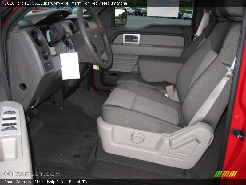 Vermillion Red / Medium Stone 2010 Ford F150 XL SuperCrew 4x4