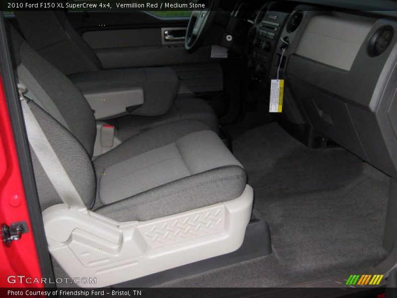 Vermillion Red / Medium Stone 2010 Ford F150 XL SuperCrew 4x4
