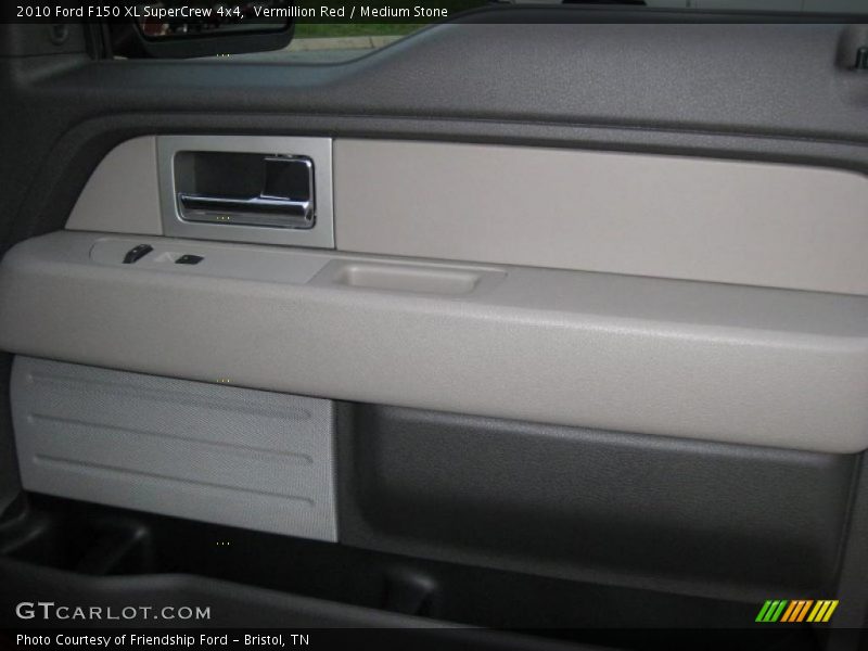 Vermillion Red / Medium Stone 2010 Ford F150 XL SuperCrew 4x4