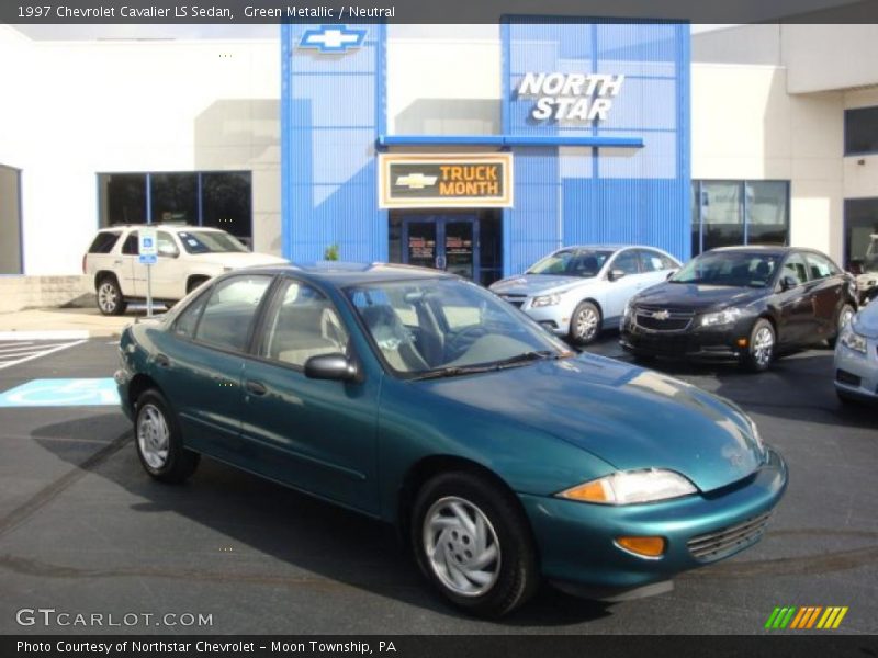 Green Metallic / Neutral 1997 Chevrolet Cavalier LS Sedan