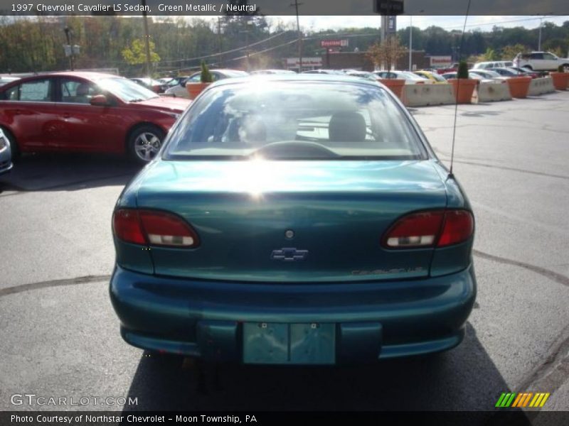 Green Metallic / Neutral 1997 Chevrolet Cavalier LS Sedan