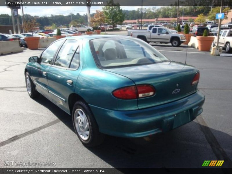 Green Metallic / Neutral 1997 Chevrolet Cavalier LS Sedan