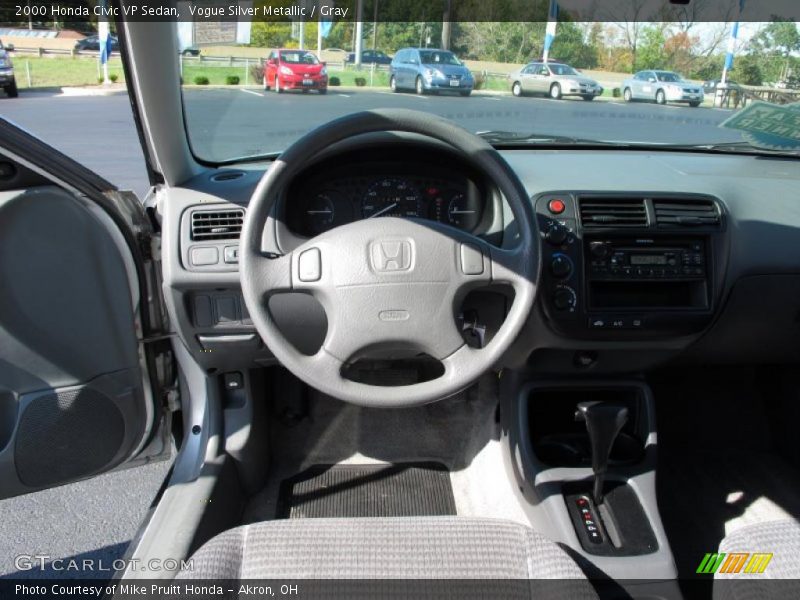 Vogue Silver Metallic / Gray 2000 Honda Civic VP Sedan