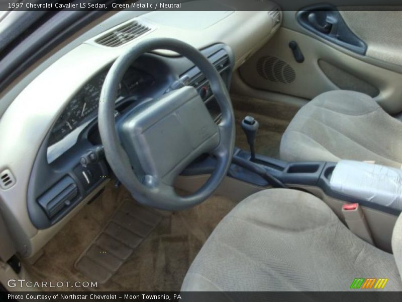 Green Metallic / Neutral 1997 Chevrolet Cavalier LS Sedan