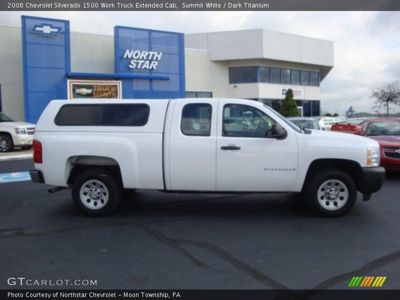 Summit White / Dark Titanium 2008 Chevrolet Silverado 1500 Work Truck Extended Cab