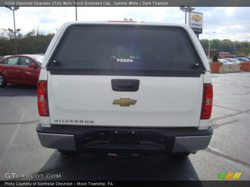 Summit White / Dark Titanium 2008 Chevrolet Silverado 1500 Work Truck Extended Cab