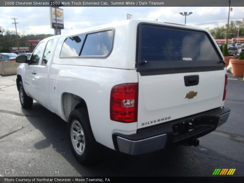 Summit White / Dark Titanium 2008 Chevrolet Silverado 1500 Work Truck Extended Cab