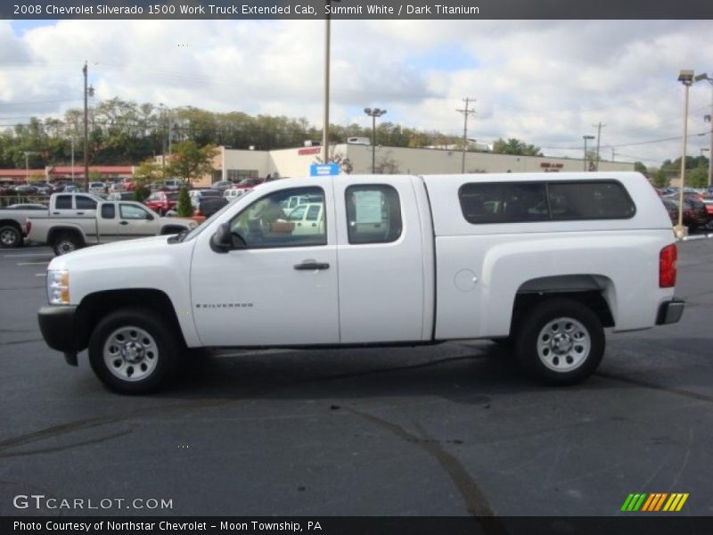 Summit White / Dark Titanium 2008 Chevrolet Silverado 1500 Work Truck Extended Cab