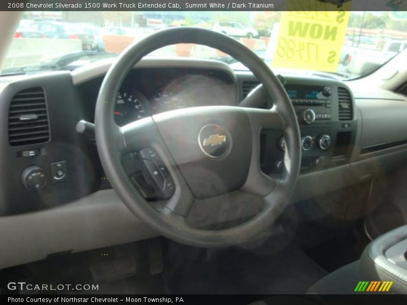 Summit White / Dark Titanium 2008 Chevrolet Silverado 1500 Work Truck Extended Cab