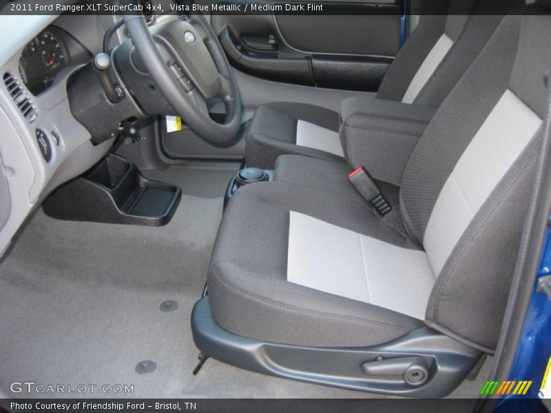  2011 Ranger XLT SuperCab 4x4 Medium Dark Flint Interior