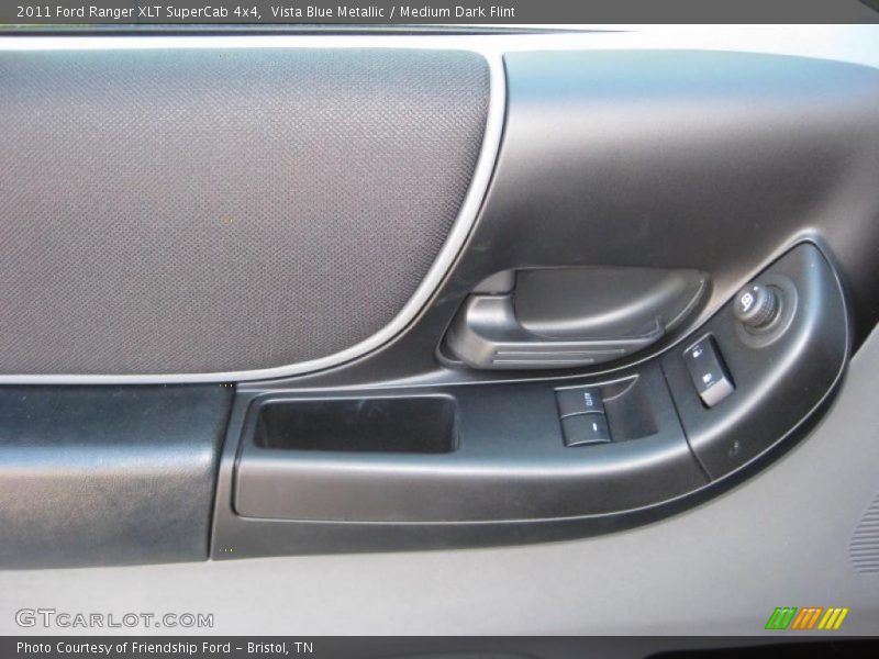 Vista Blue Metallic / Medium Dark Flint 2011 Ford Ranger XLT SuperCab 4x4