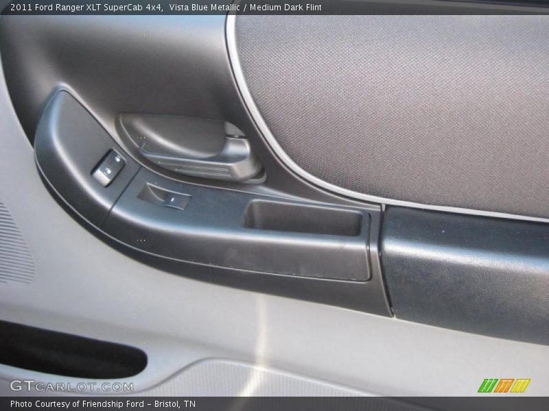 Vista Blue Metallic / Medium Dark Flint 2011 Ford Ranger XLT SuperCab 4x4
