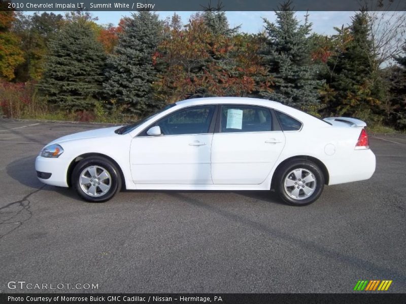 Summit White / Ebony 2010 Chevrolet Impala LT