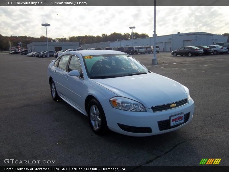 Summit White / Ebony 2010 Chevrolet Impala LT