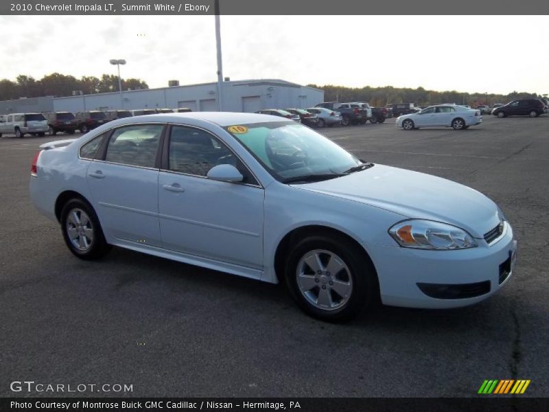 Summit White / Ebony 2010 Chevrolet Impala LT