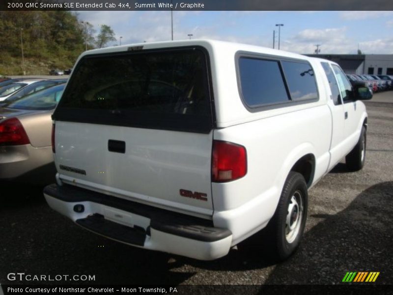 Summit White / Graphite 2000 GMC Sonoma SLE Extended Cab 4x4
