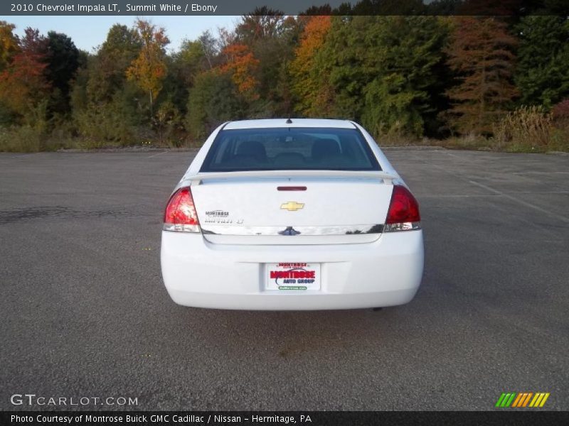 Summit White / Ebony 2010 Chevrolet Impala LT