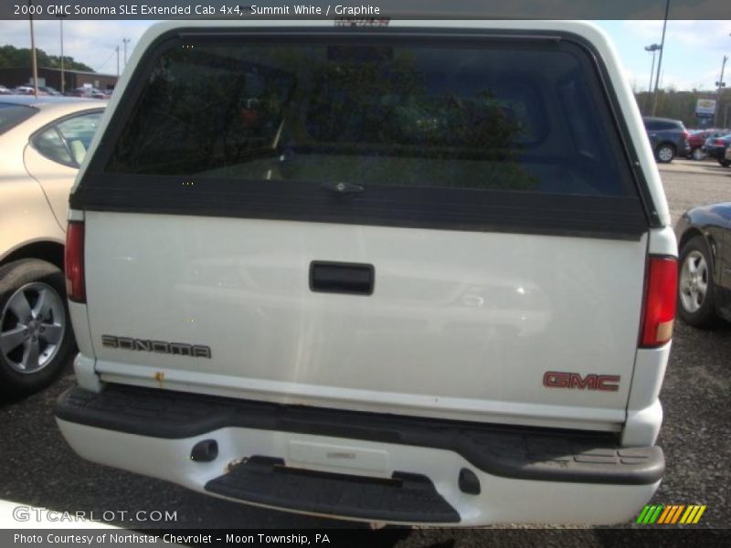 Summit White / Graphite 2000 GMC Sonoma SLE Extended Cab 4x4