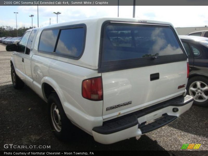 Summit White / Graphite 2000 GMC Sonoma SLE Extended Cab 4x4