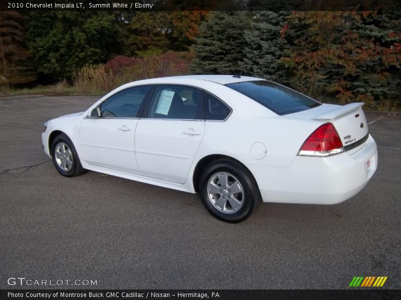 Summit White / Ebony 2010 Chevrolet Impala LT