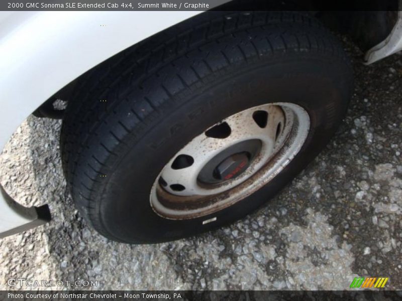Summit White / Graphite 2000 GMC Sonoma SLE Extended Cab 4x4