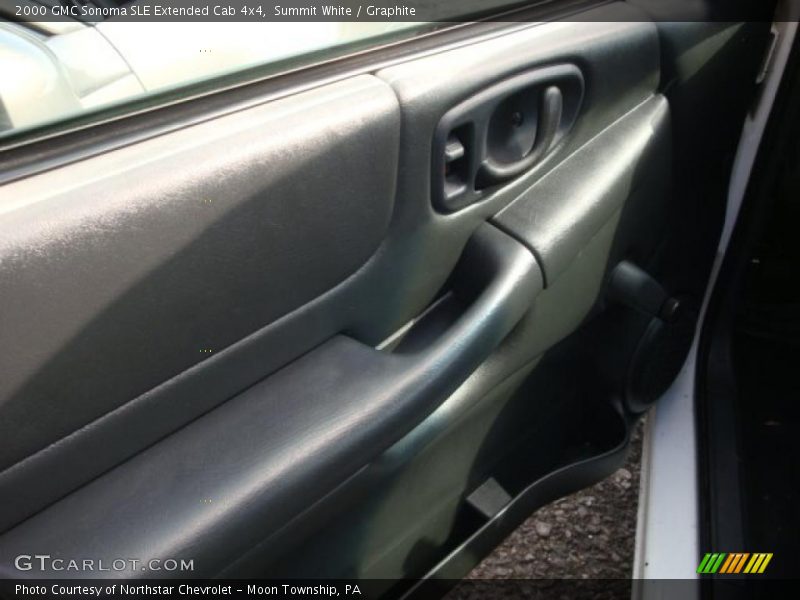 Summit White / Graphite 2000 GMC Sonoma SLE Extended Cab 4x4