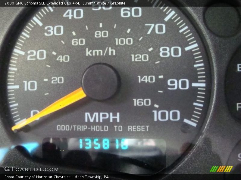Summit White / Graphite 2000 GMC Sonoma SLE Extended Cab 4x4