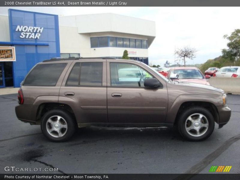 Desert Brown Metallic / Light Gray 2008 Chevrolet TrailBlazer LS 4x4