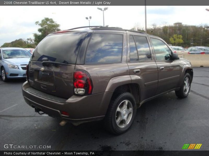 Desert Brown Metallic / Light Gray 2008 Chevrolet TrailBlazer LS 4x4