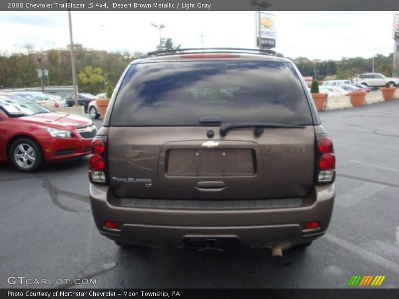 Desert Brown Metallic / Light Gray 2008 Chevrolet TrailBlazer LS 4x4