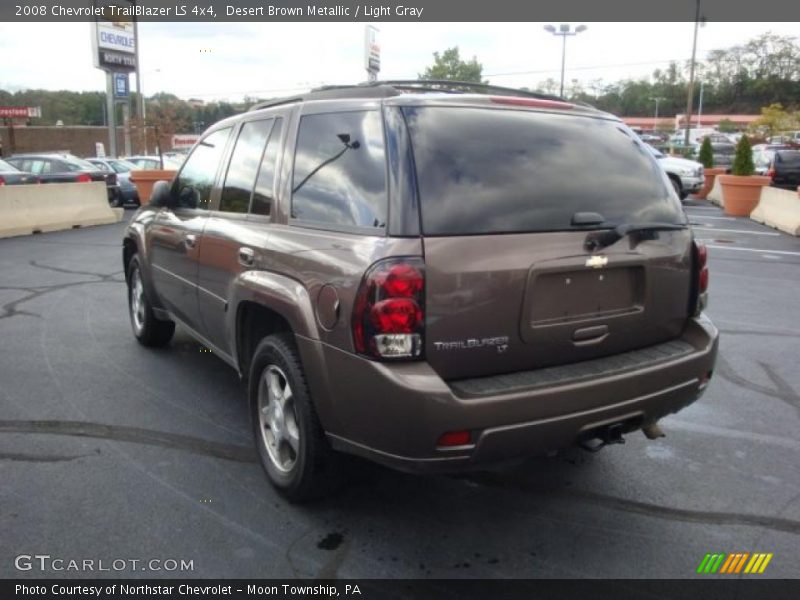 Desert Brown Metallic / Light Gray 2008 Chevrolet TrailBlazer LS 4x4